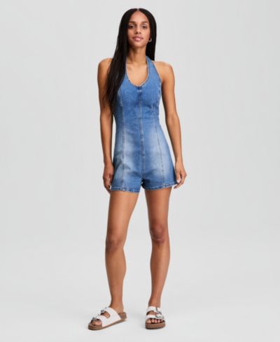 And Now This Женский комбинезон denim halter