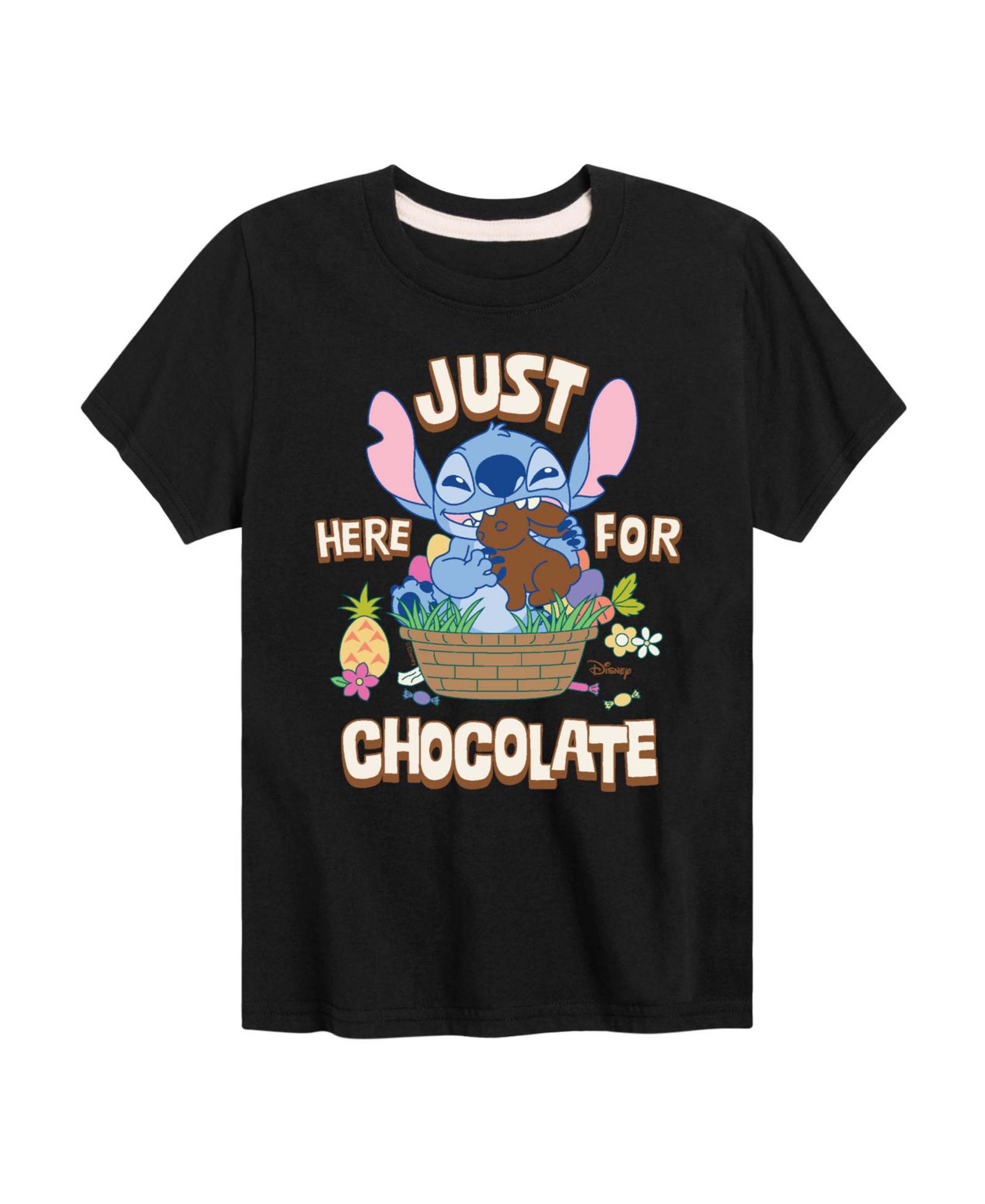 Lilo & Stitch Boys' 8-20 Here For Chocolate Short-Sleeve Graphic T-Shirt