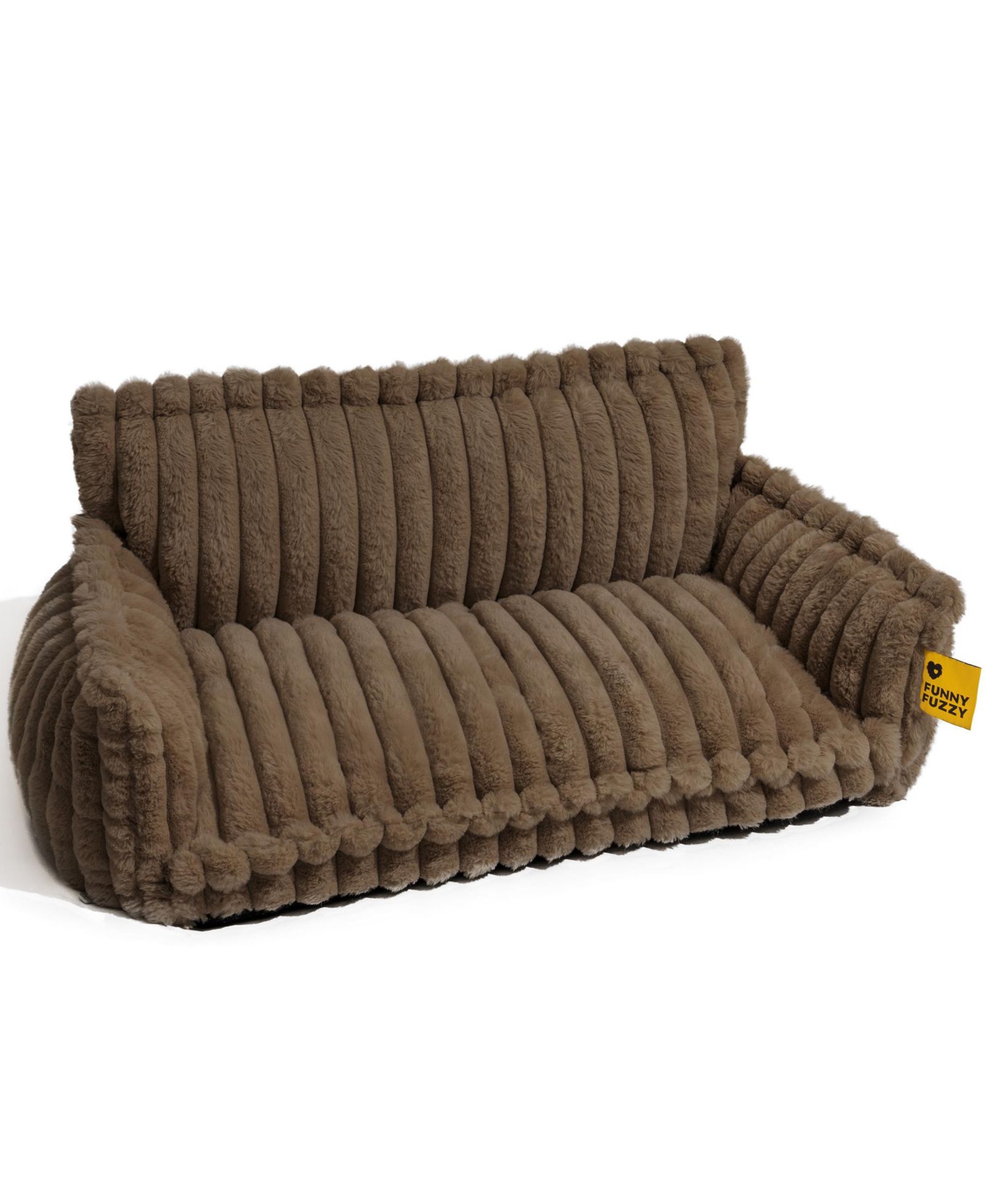 FunnyFuzzy Washable Fluffy Dog Sofa Bed