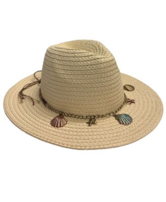 Панама Marcus Adler Straw Shell Trim Panama Hat