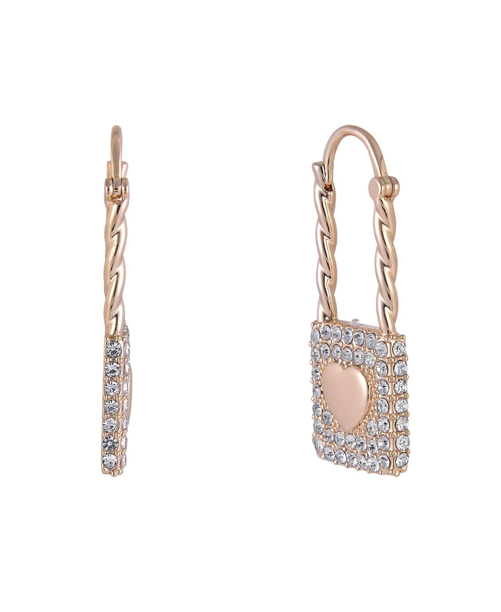 Hallmark серьги Heart & Stone Lock