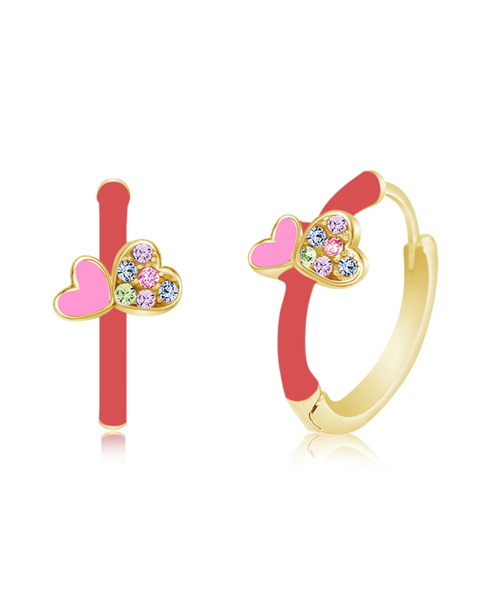 Гипоаллергенные серьги Chanteur Kids Heart с титановым винтом
