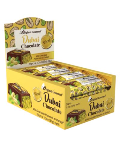 Original Gourmet шоколадный батончик Dubai Milk, 24-Pc.