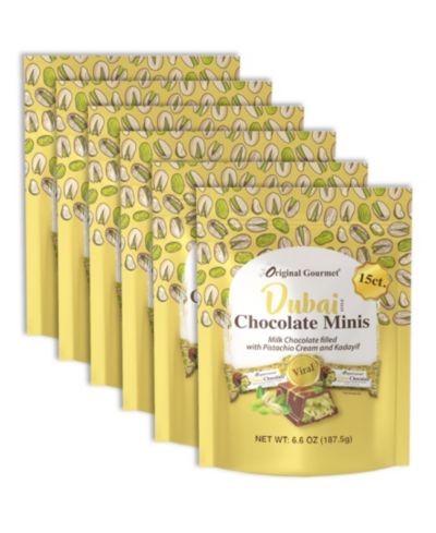 Набор мини-шоколадок Original Gourmet Dubai Milk Chocolate 6 Pack с 15 шт