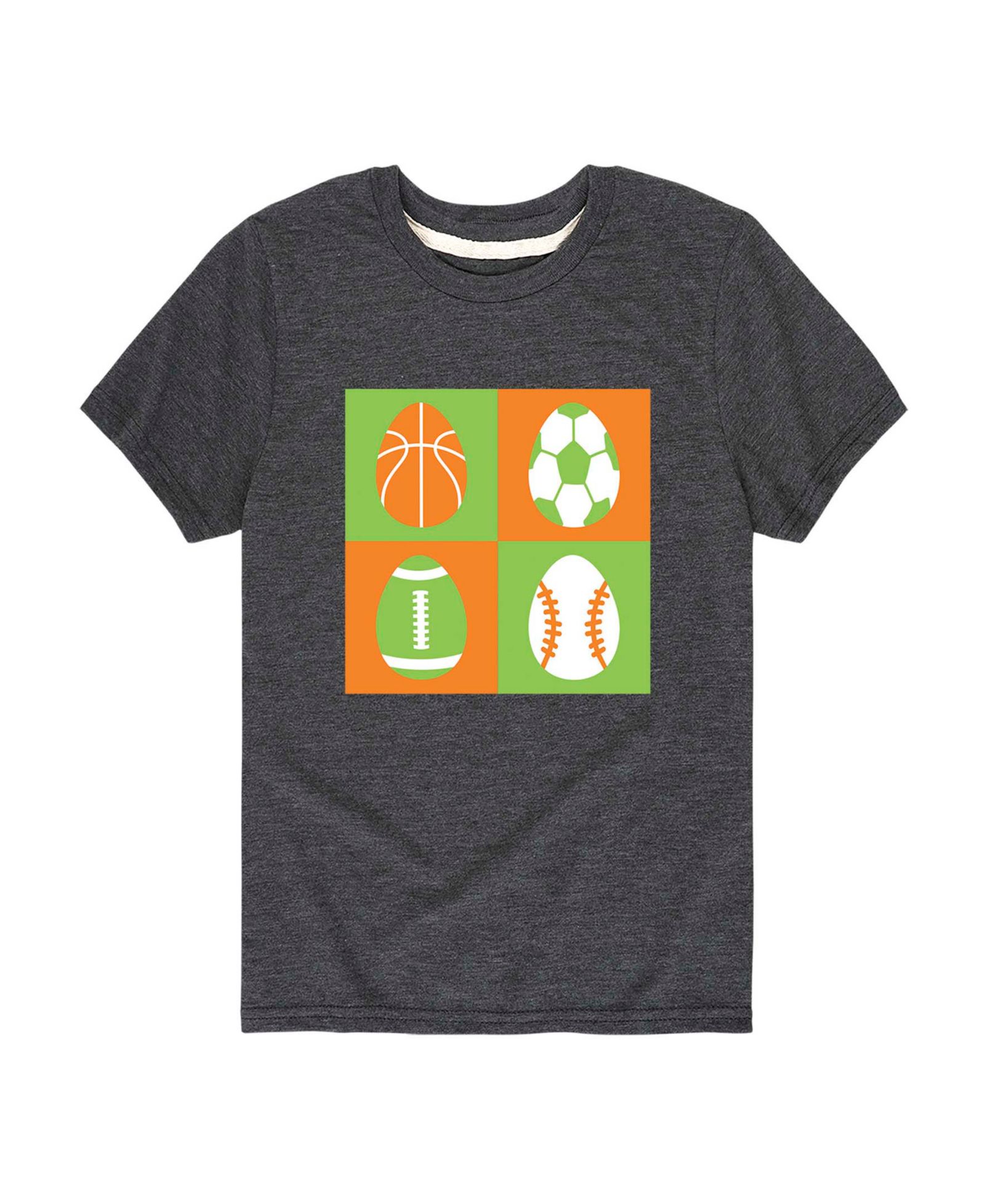 Hybrid Boys' Toddler 2T-5T Instant Message Sport Easter Eggs Short-Sleeve Graphic T-Shirt