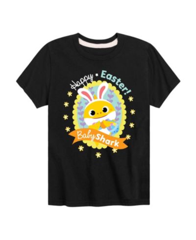 Детская футболка Hybrid Boys' Toddler 2T-5T Baby Shark Happy Easter Short-Sleeve Graphic