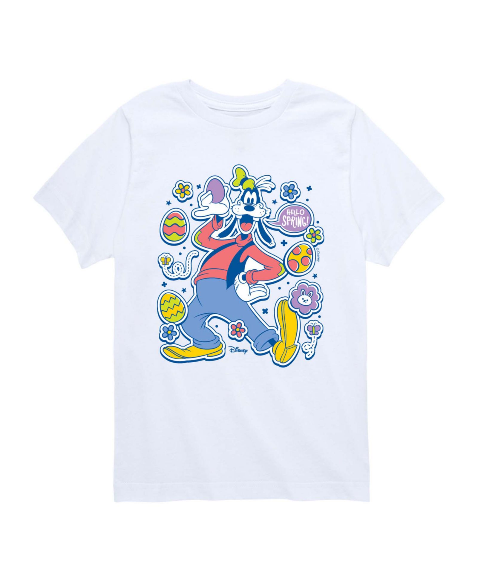 Disney Boys' Toddler 2T-5T Easter Stickers Short-Sleeve Graphic T-Shirt