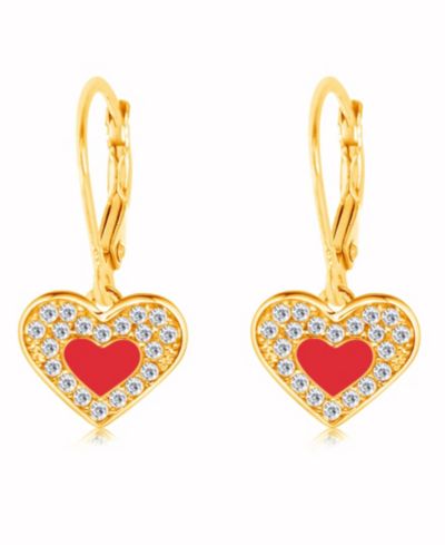 Детские гипоаллергенные серьги Chanteur с покрытием 18K Yellow Gold