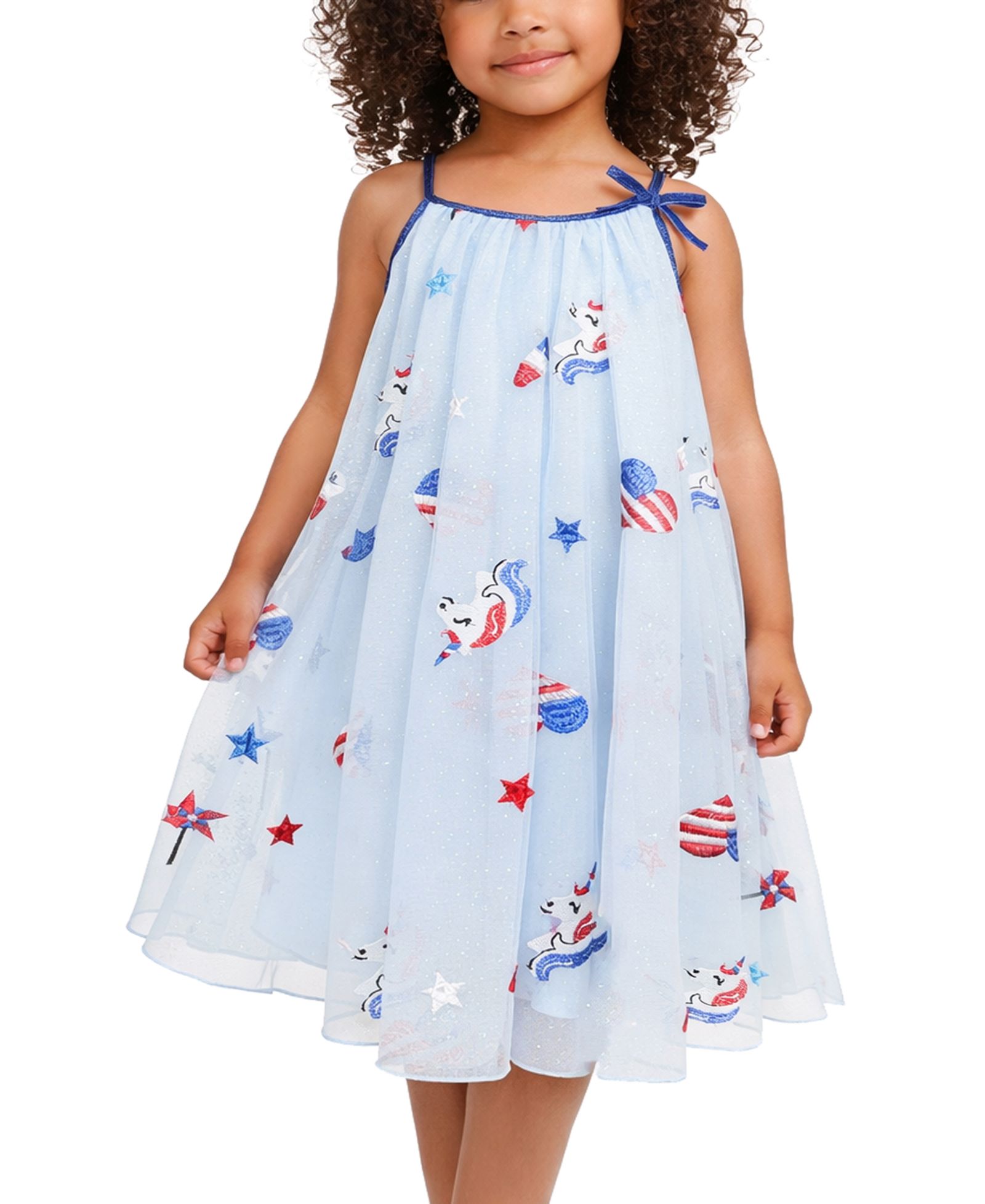 Детское пышное платье Pink & Violet Mesh Fluffy 2T-6X