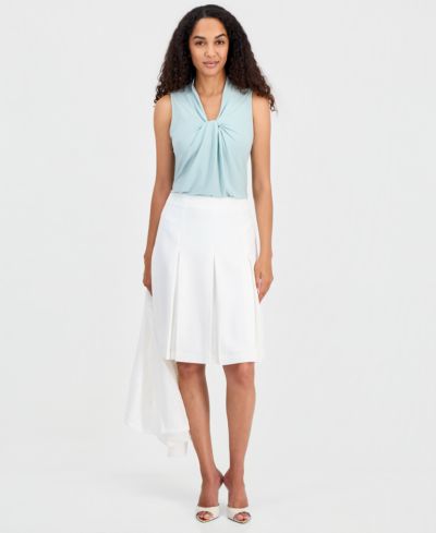 Kasper Women's Box Pleat Skirt
