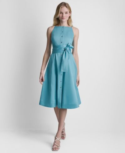 DKNY Women's Sleeveless Crewneck Dress
