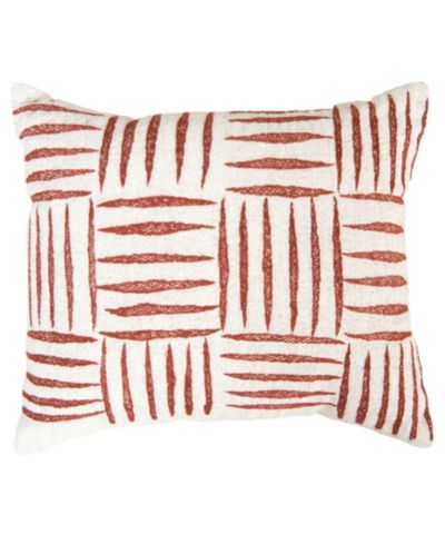 Rizzy Home декоративная подушка Grace из смеси хлопка, 14" x 20"