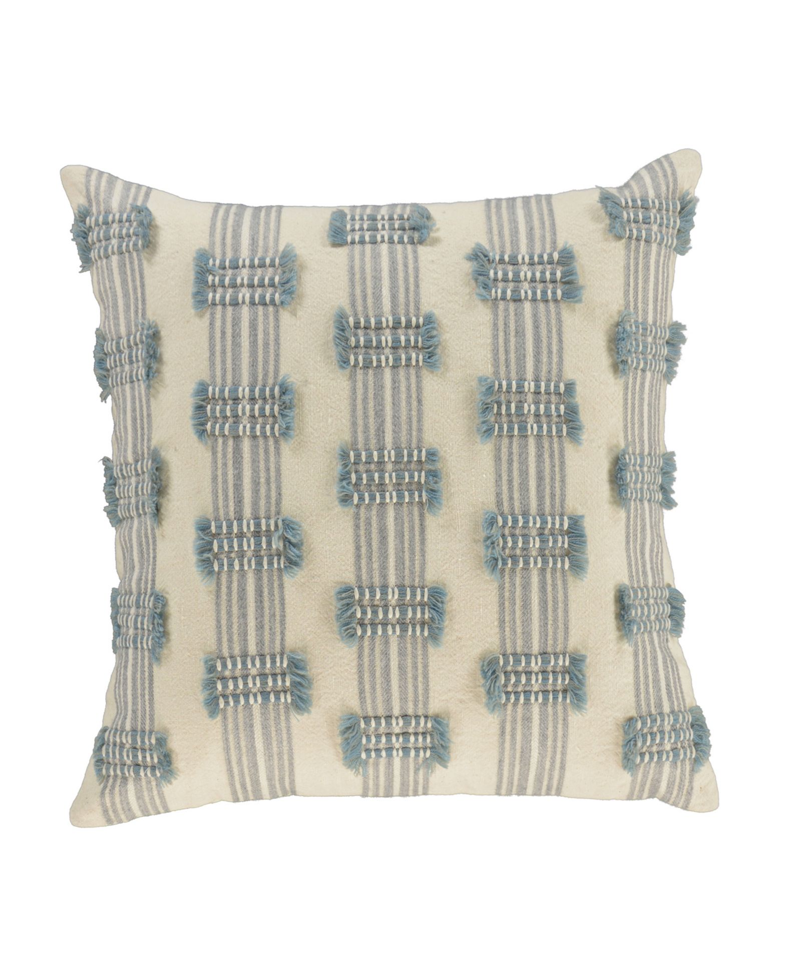 Rizzy Home Lena Cotton Blend Decorative Pillow, 18" x 18"