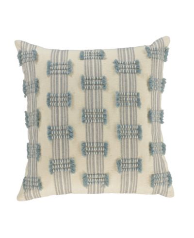 Rizzy Home Lena Cotton Blend Decorative Pillow, 18" x 18"