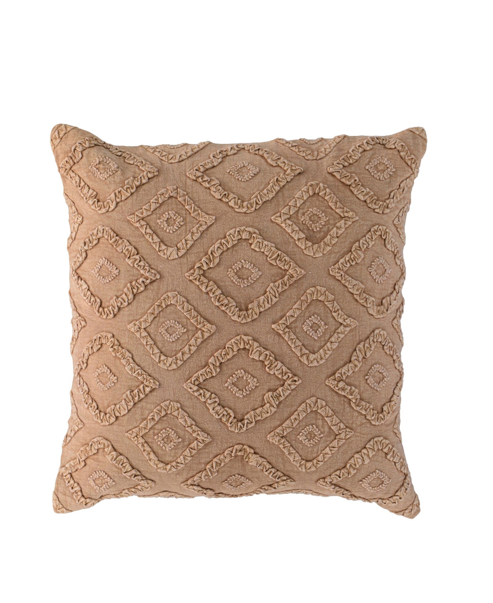 Rizzy Home Lillie Cotton Decorative Pillow, 20" x 20"