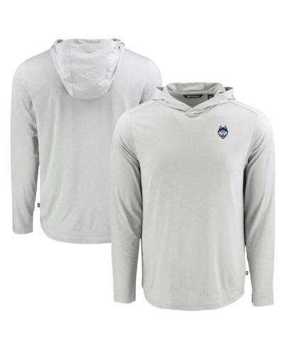 Cutter & Buck Men's Gray UConn Huskies Coastline Epic Comfort Eco Long Sleeve Hoodie