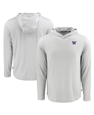 Cutter & Buck Men's Gray Washington Huskies Coastline Epic Comfort Eco Long Sleeve Hoodie