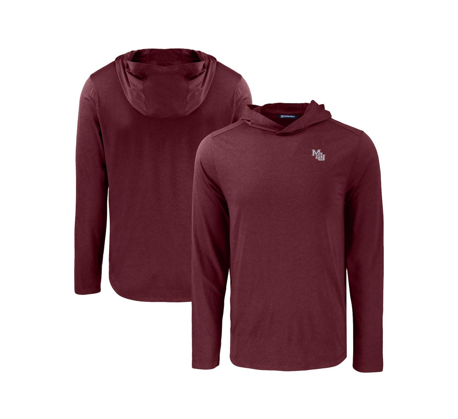 Мужская флисовая толстовка Cutter & Buck Maroon Mississippi State Bulldogs Coastline Epic Comfort Eco