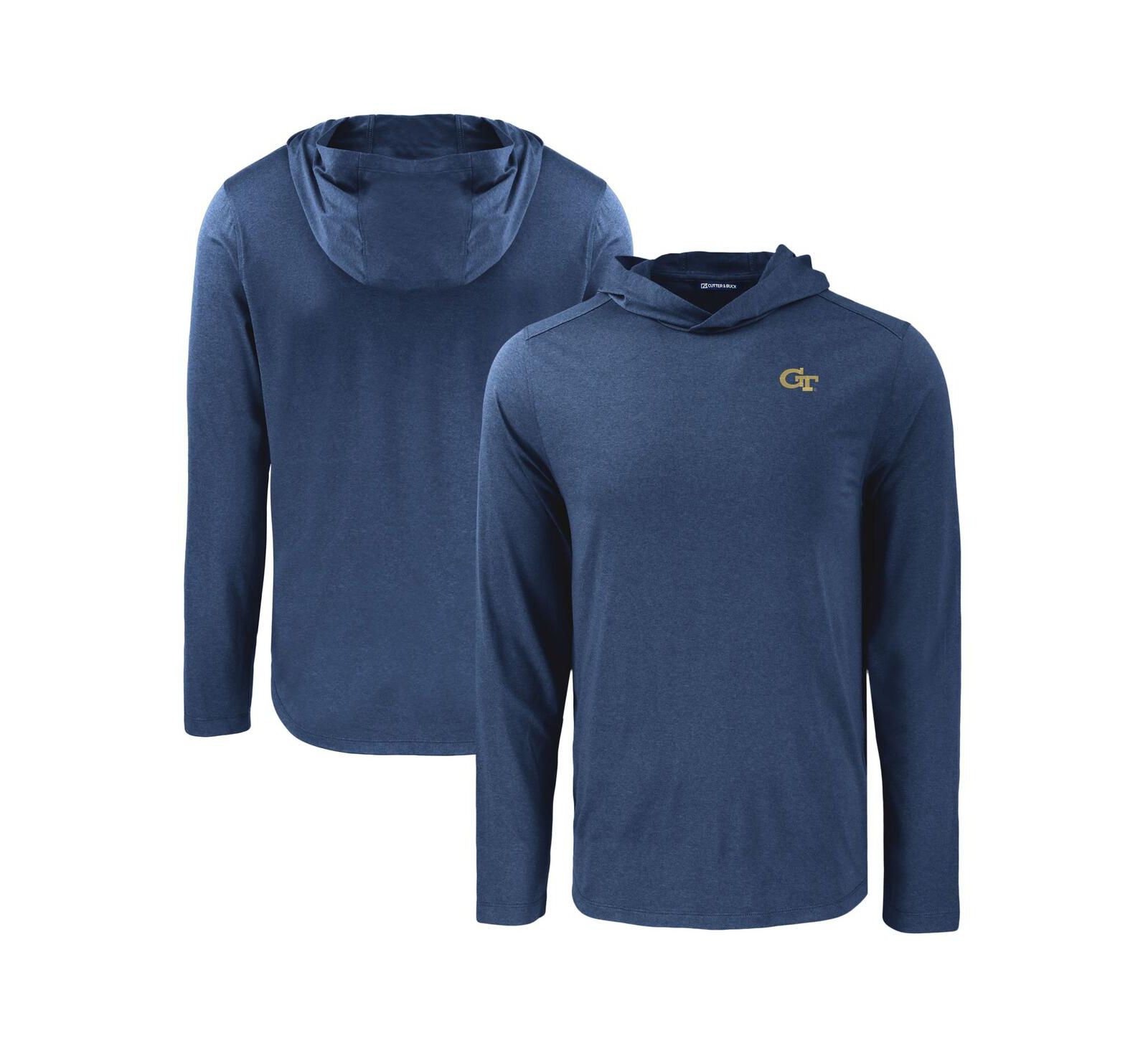 Мужское худи Cutter & Buck Georgia Tech Yellow Jackets Coastline Epic Comfort Eco, темно-синее