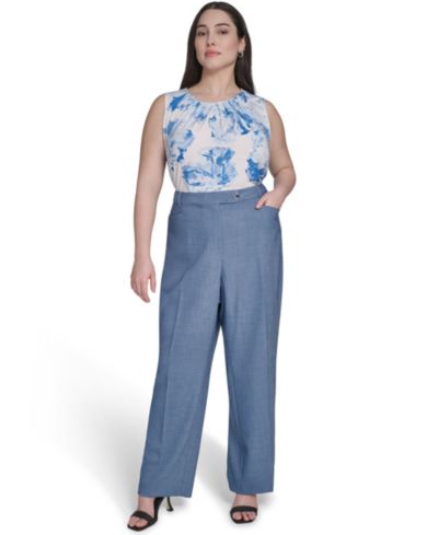 Брюки Calvin Klein Plus Size Modern Fit с высокой талией