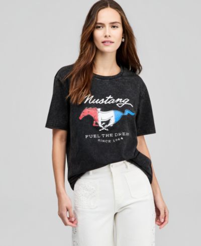 And Now This Women's Mustang Graphic T-Shirt, Macy's Exclusive