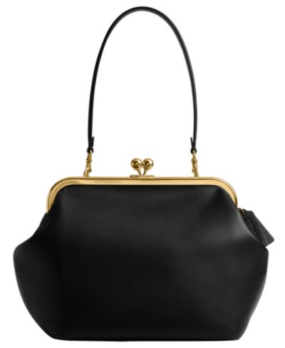 Сумка COACH Kisslock Medium Leather Frame 27