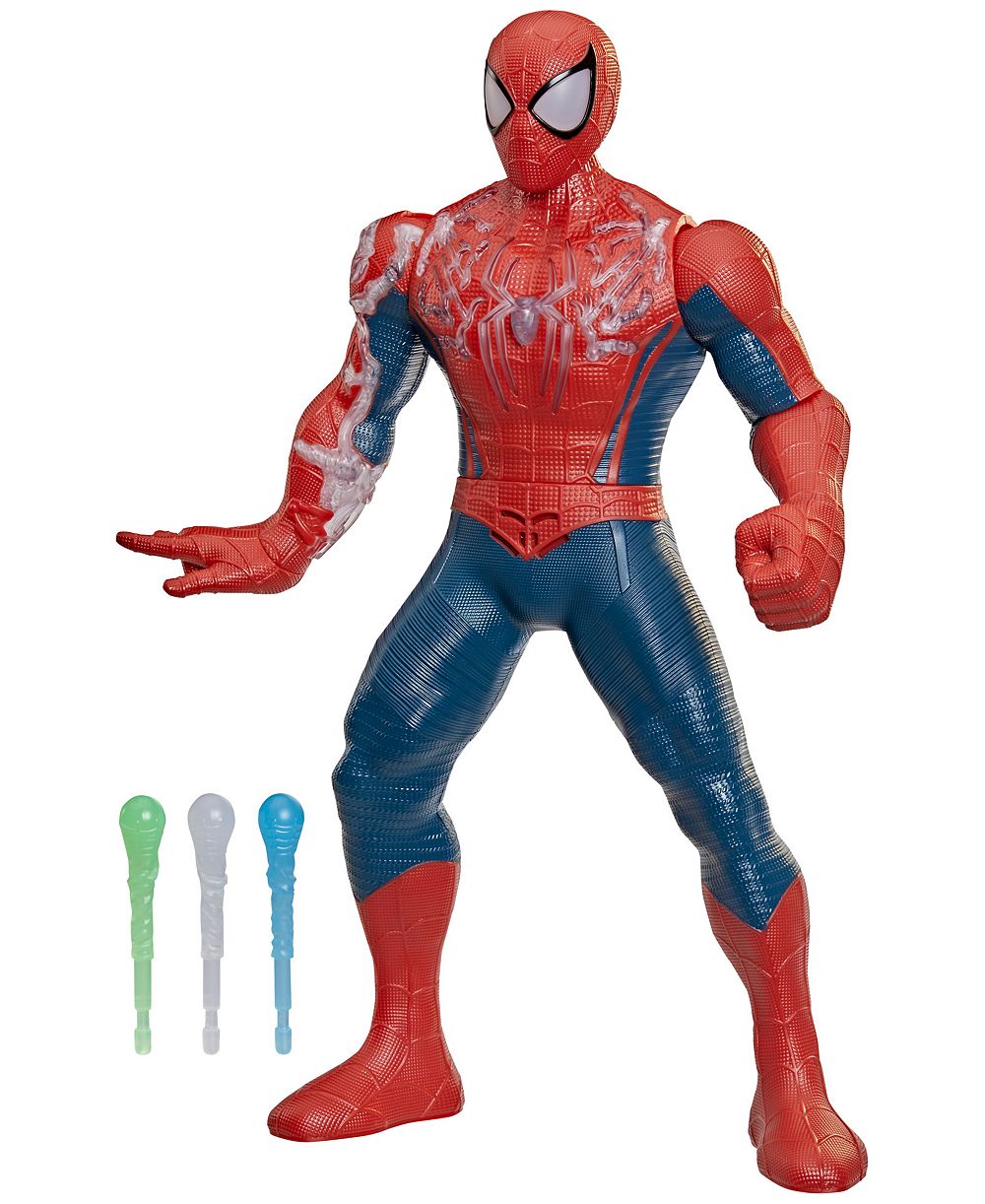 Spider-Man Power-Charge Interactive with LED Lights 14.5" Action Figure, Ages 4+