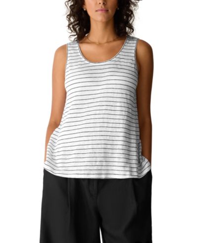 Eileen Fisher Женский топ без рукавов Scoop Neck