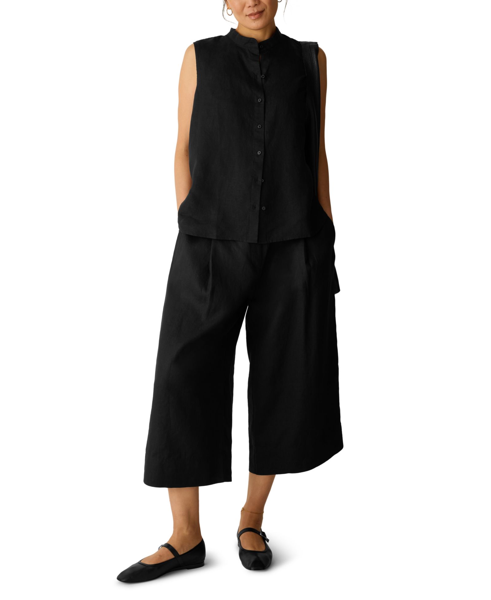 Eileen Fisher Women's High-Waist Wide-Leg Pants
