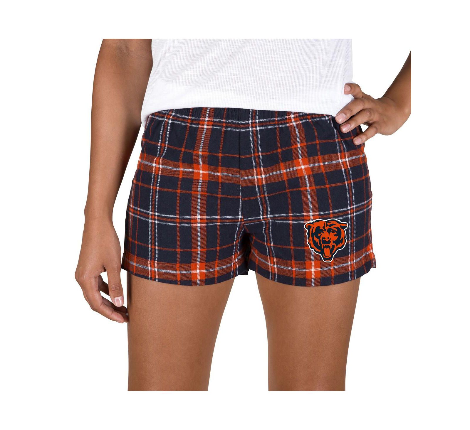 Concepts Sport Женские шорты Chicago Bears Ultimate Flannel Navy/Orange