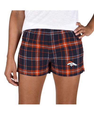 Concepts Sport женские фланелевые шорты Denver Broncos Navy/Orange