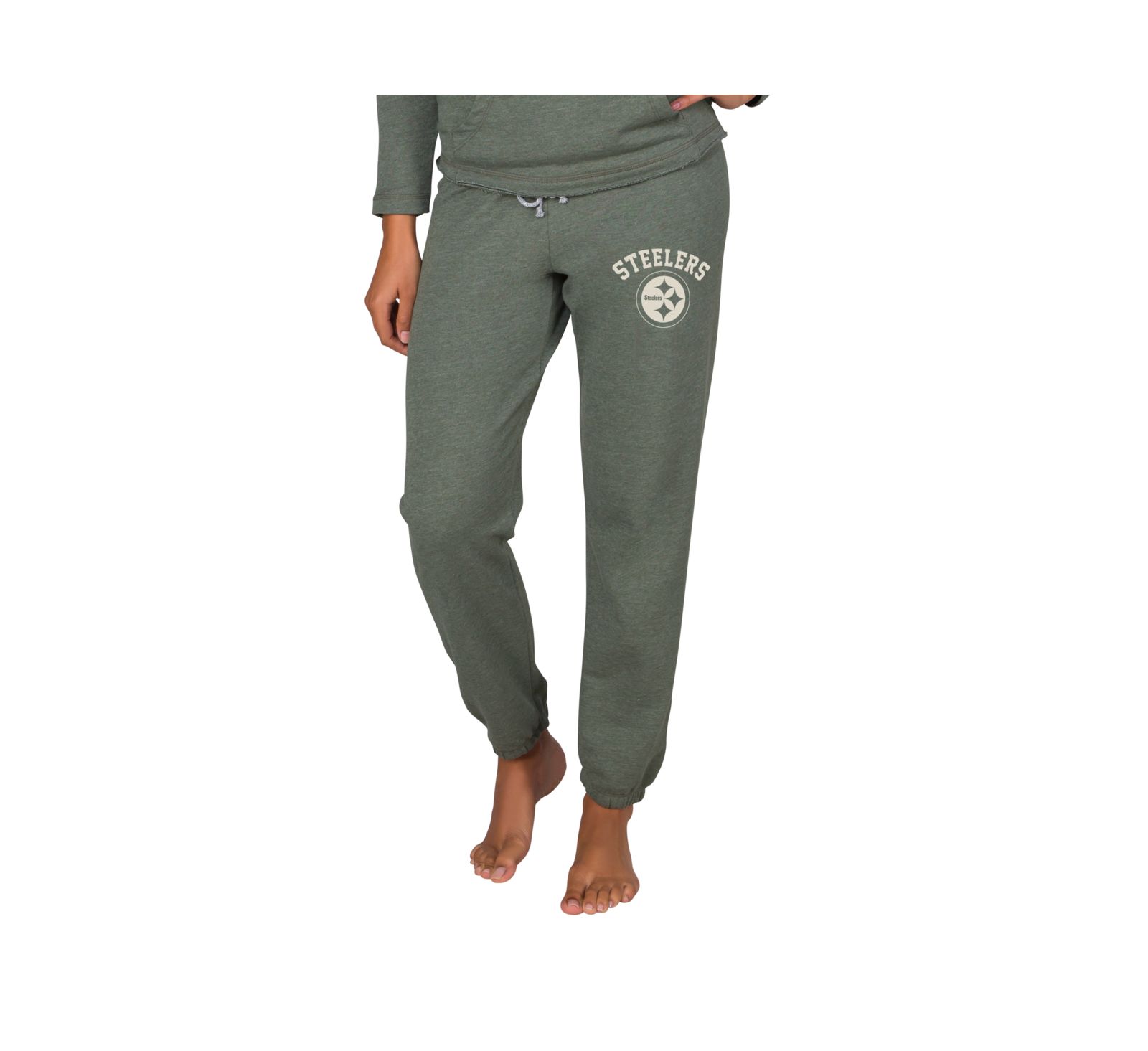 Concepts Sport Women's Green Pittsburgh Steelers Mainstream French Terry Tri-Blend Pants