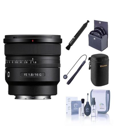 Объектив Sony FE 16mm f/1.8 G Lens, Black с комплектом фильтров Pro Optic 67mm, чехлом Adorama 8" Large Slinger Lens Case и набором для чистки LensPen
