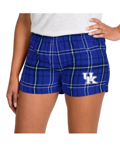 Concepts Sport Women's Royal/Black Kentucky Wildcats Ultimate Flannel Shorts