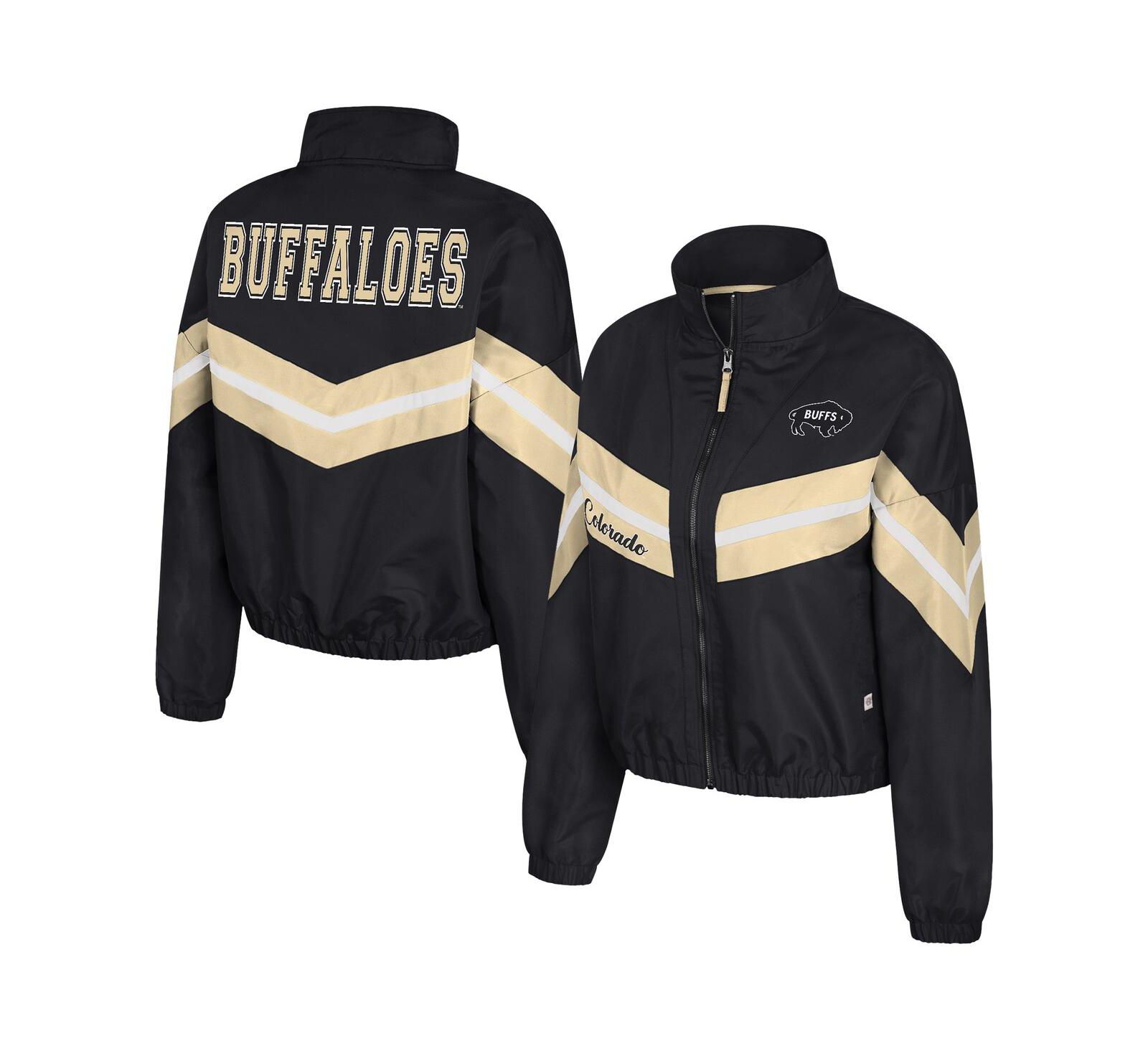 Colosseum Женская ветровка Colosseum Black Colorado Buffaloes Thin Ice Full-Zip