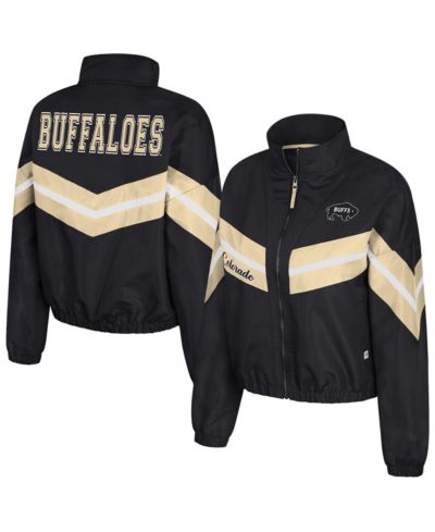 Colosseum Женская ветровка Colosseum Black Colorado Buffaloes Thin Ice Full-Zip
