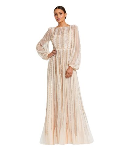 Вечернее платье A-Line с отделкой Mac Duggal, Женское
