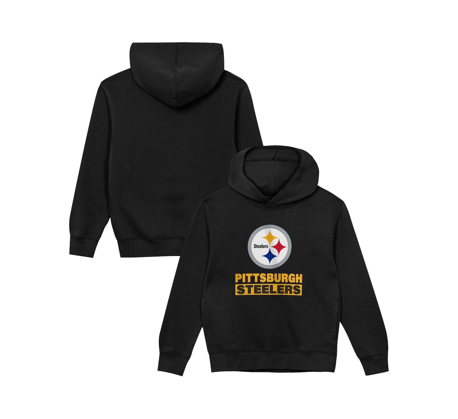 Детское худи Outerstuff Black Pittsburgh Steelers Back to Basics