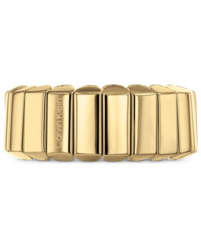 Кольцо Calvin Klein Women's Modern Repetition Gold Tone Stainless Steel