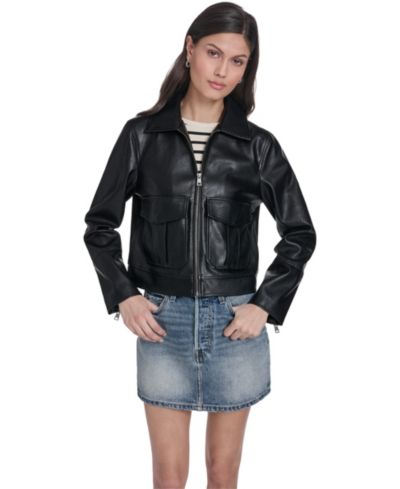Женская куртка Levi's Faux Leather Zip-Front