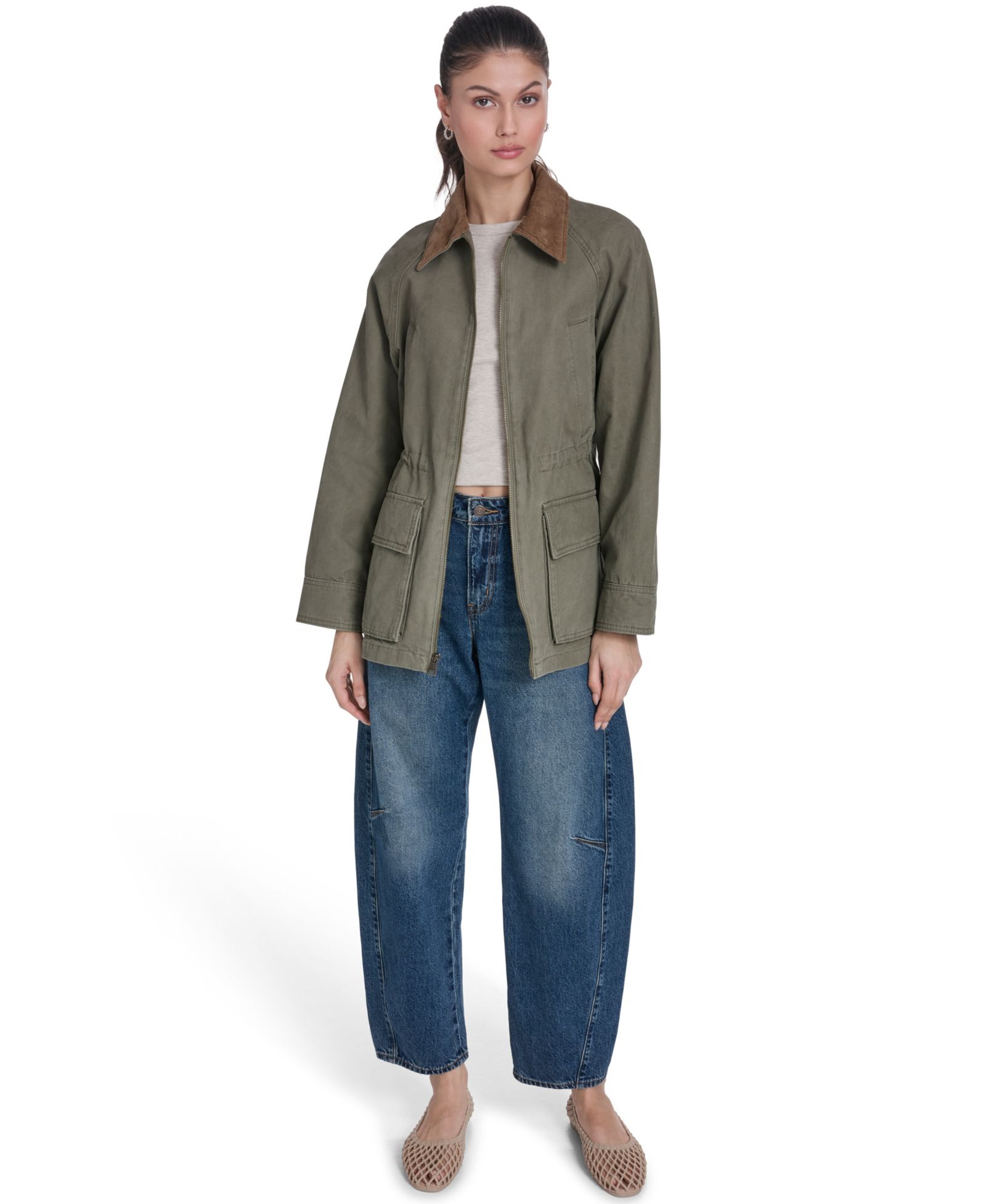 Levi's Women's Cinch Waist Cotton Barn Jacket