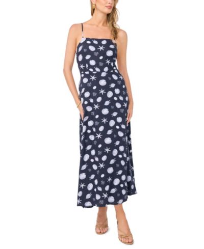 1.STATE Women's Strappy Square Neck Dress