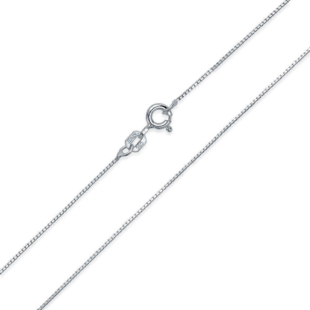 Bling Jewelry Classic 1MM Ultra-Thin Box Chain Necklace Gold Plated .925 Sterling Silver 20"