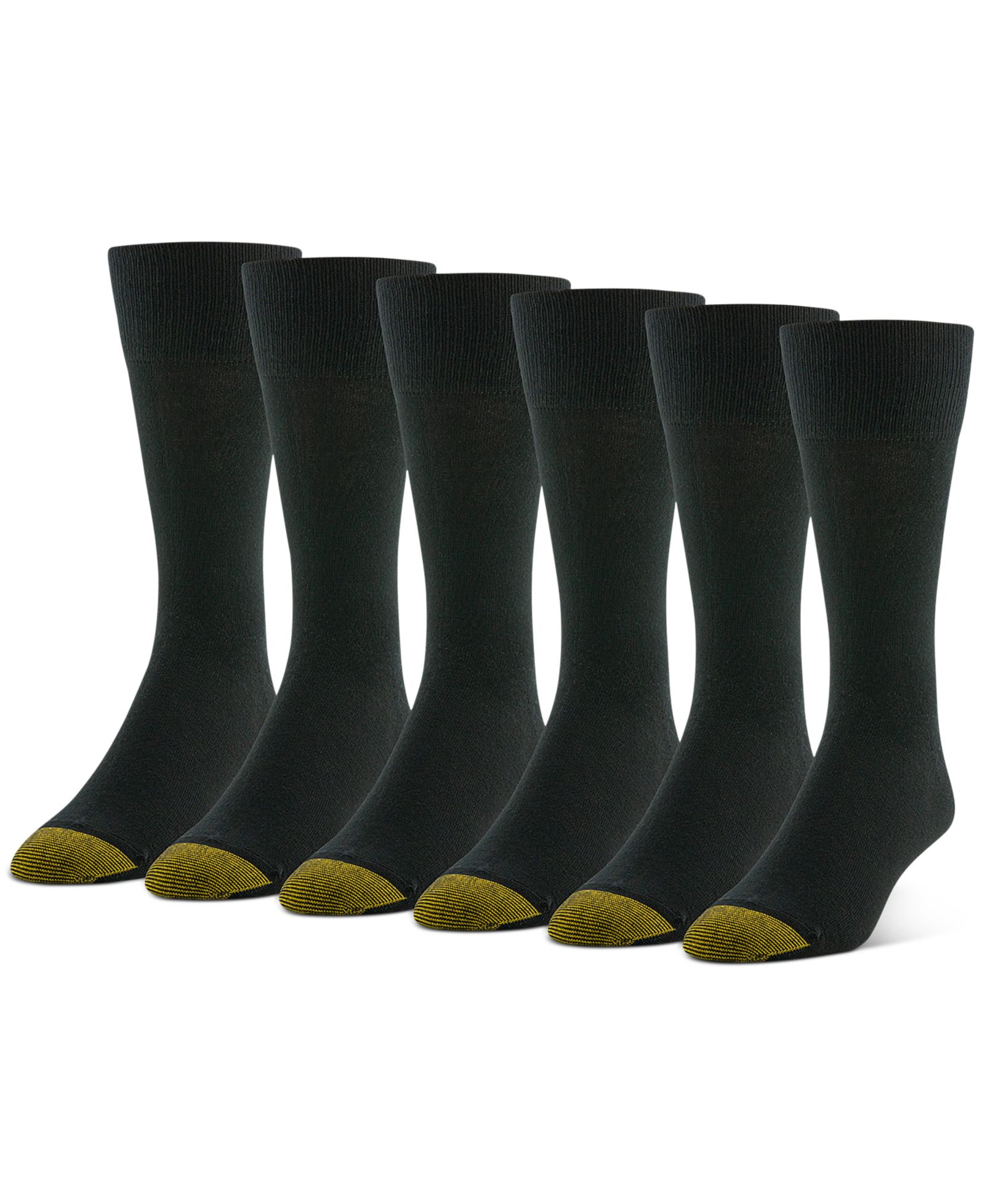 Gold Toe Men's 6-pack Cambridge Solid Crew Socks