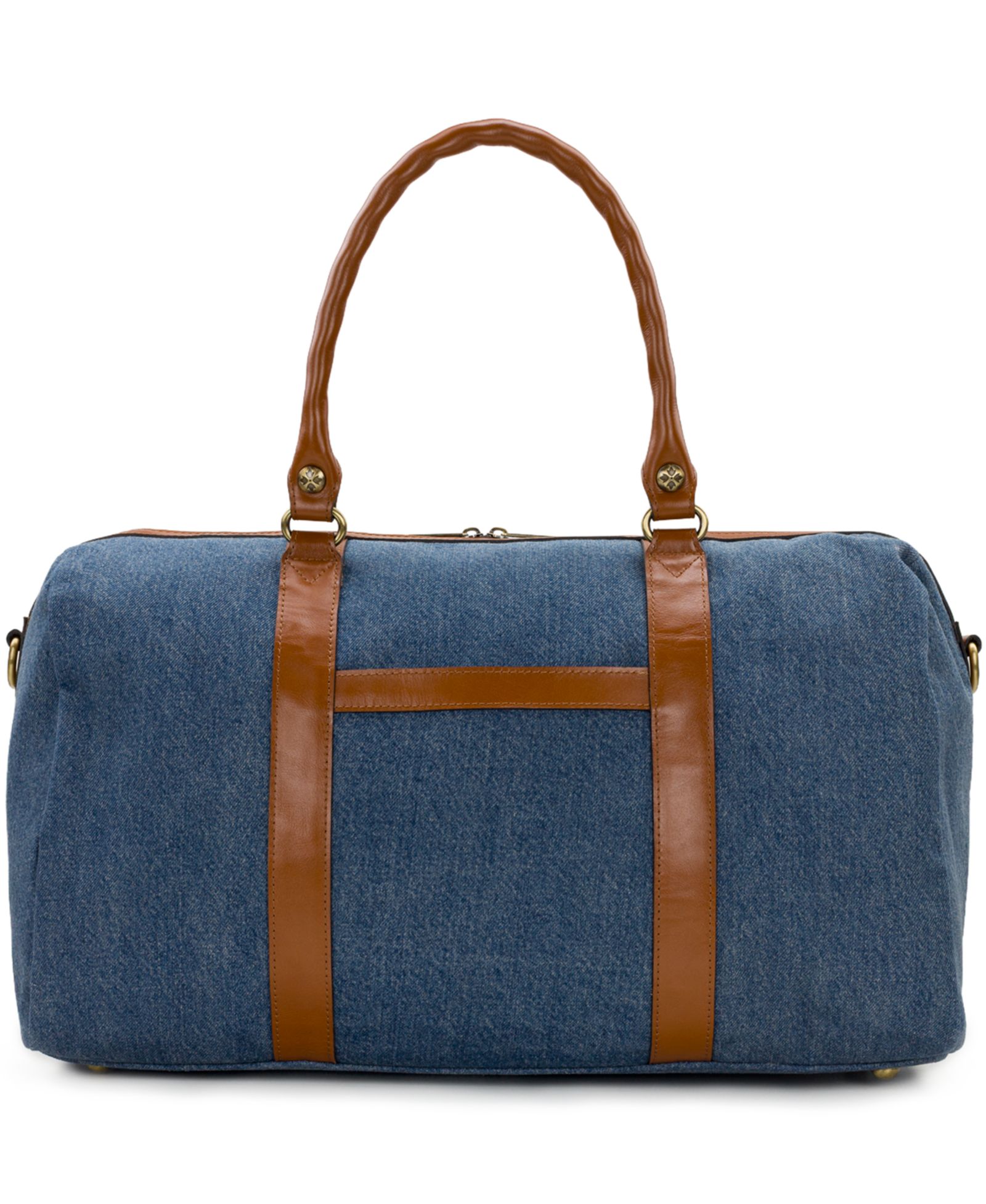 Patricia Nash Milano Extra-Large Denim Weekender Duffel Handbag