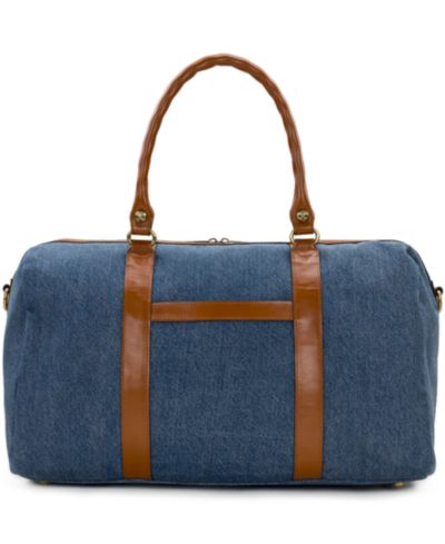 Patricia Nash Milano Extra-Large Denim Weekender Duffel Handbag