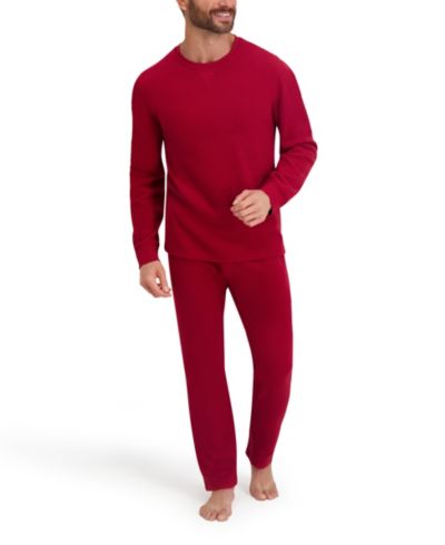 Hanes Men's Waffle Crew Neck Sleep Set