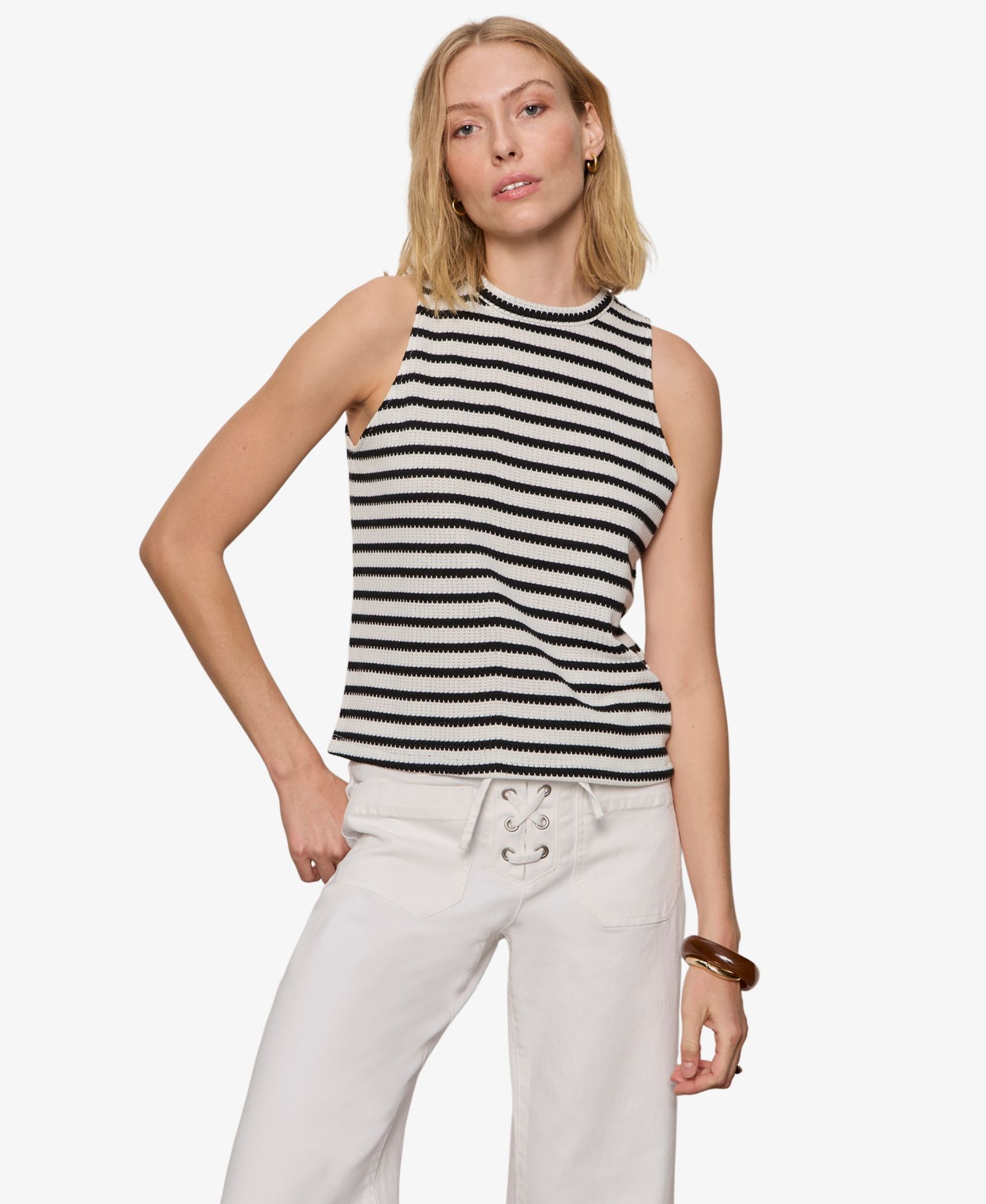 Sanctuary Petite Campari High-Neck Tank Top