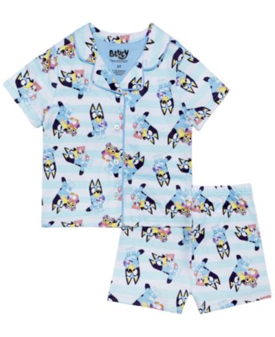 Детский комплект Bluey 2T-4T Notch Collar Top and Shorts