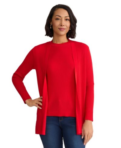 Jones New York Женский длинный трикотажный кардиган Sutton